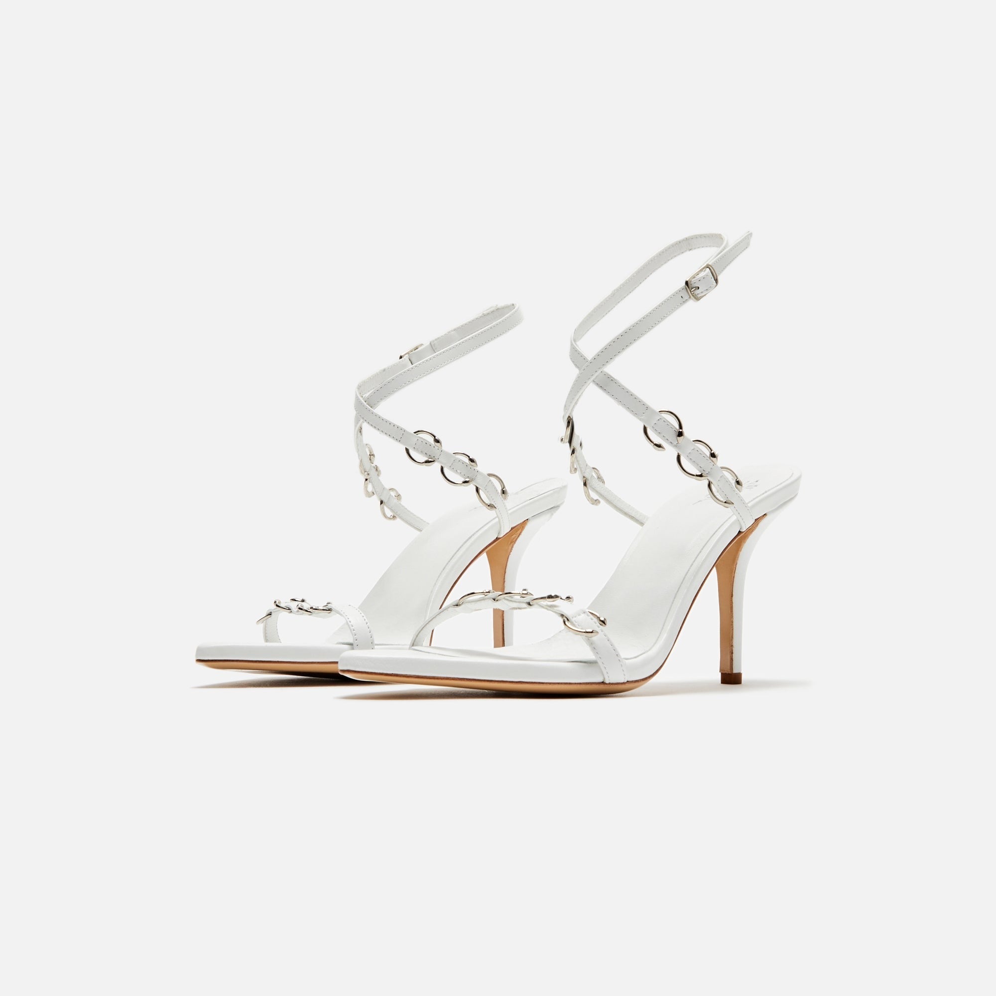 Gia Borghini x Miaou Reno Sandal - White
