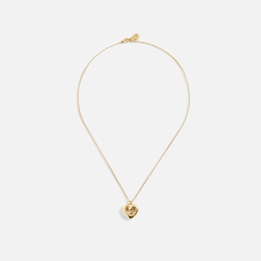 WGACA Cior CD in Heart Necklace - Gold