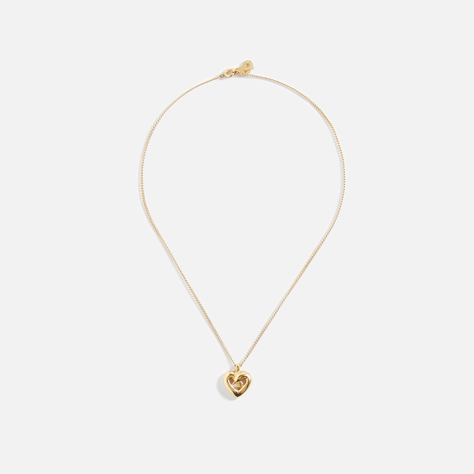 WGACA Cior CD in Heart Necklace - Gold