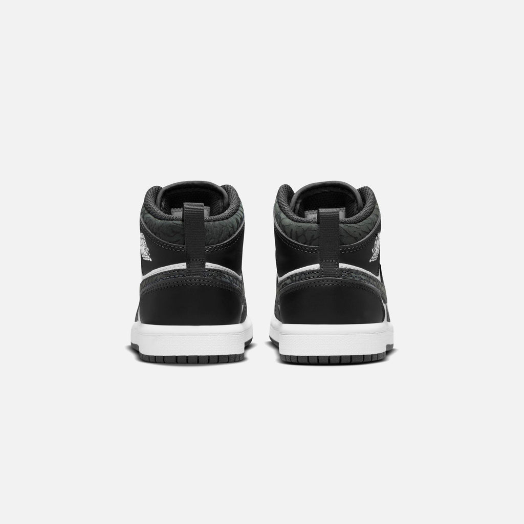 Nike Pre-School Air Jordan 1 Mid Se - Off Noir / Black / White