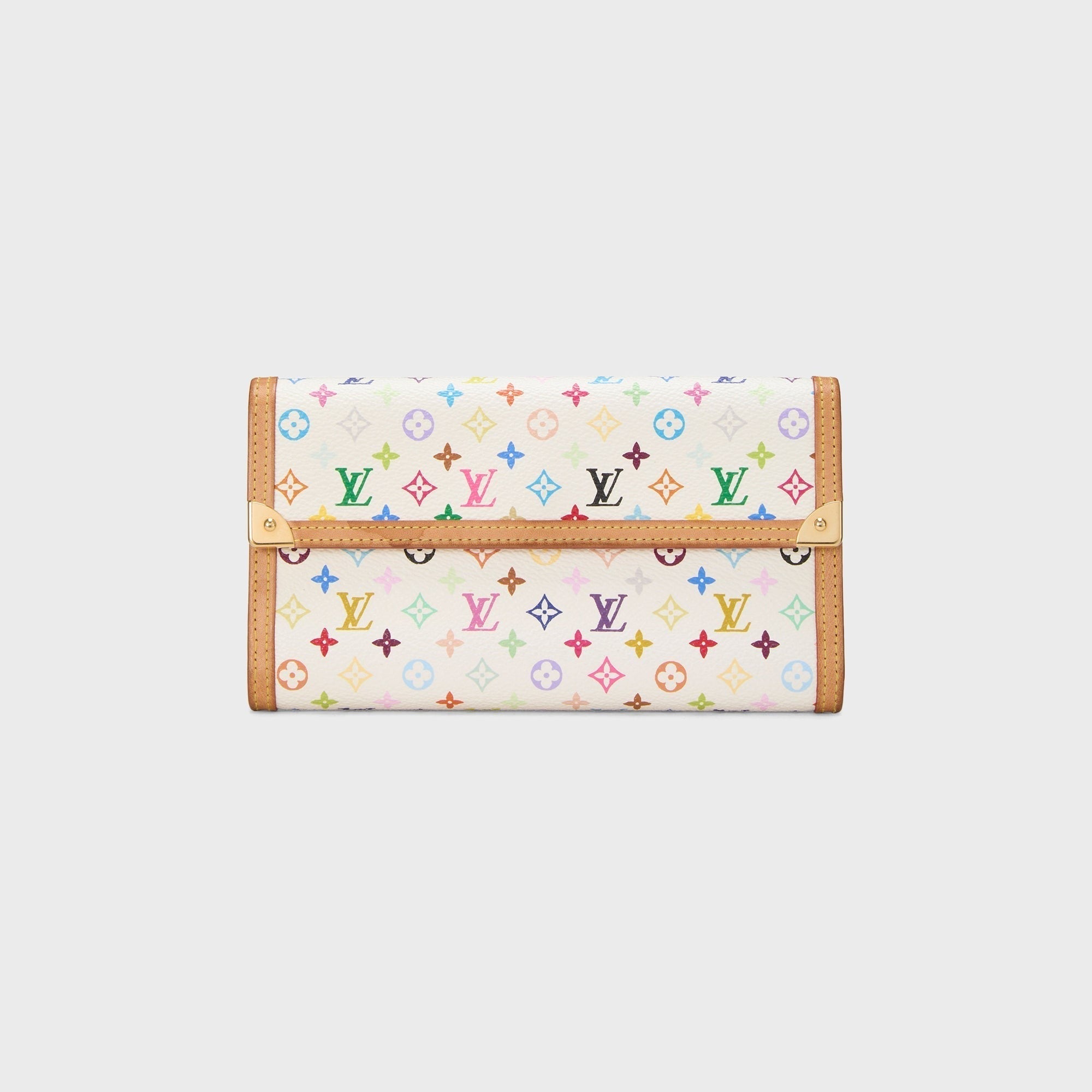 WGACA Louis Vuitton x Takashi Murakami International Wallet - White / Multi