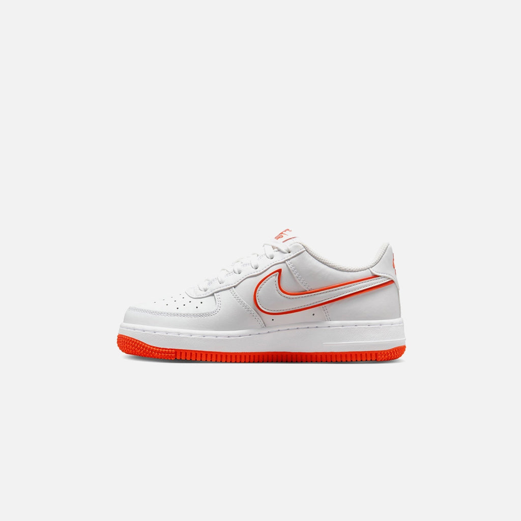 Nike GS Air Force 1 - White / White / Picante Red