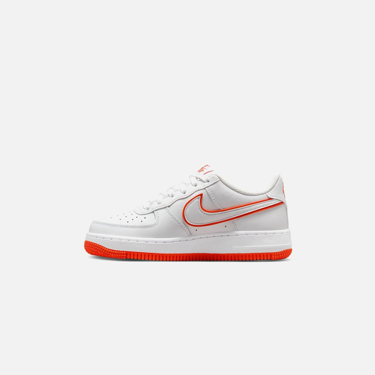 Nike GS Air Force 1 - White / White / Picante Red