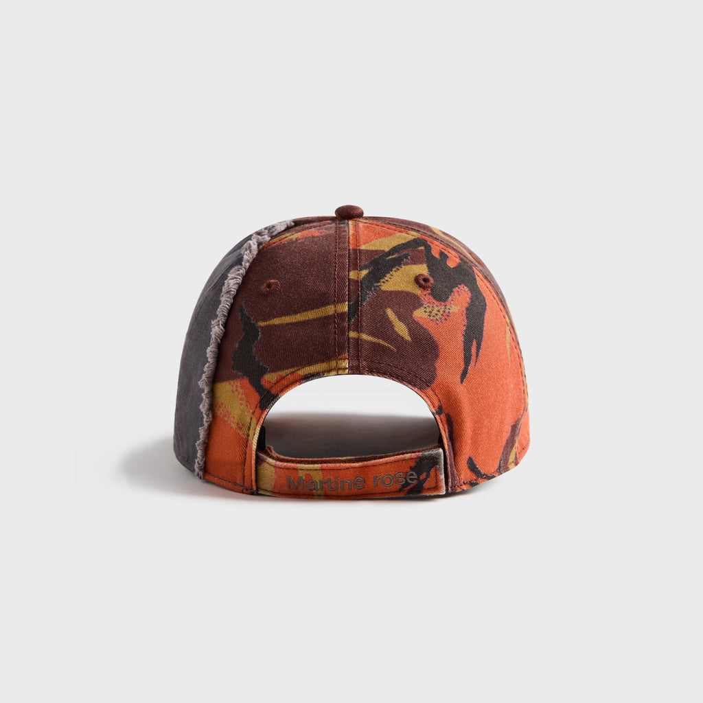 Martine Rose Collage Cap - Orange Camo / Grey