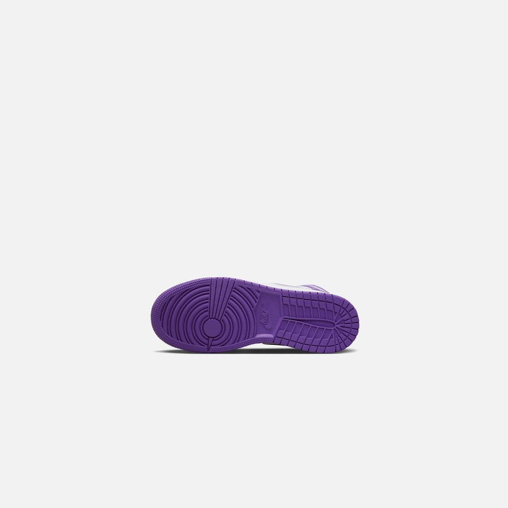 Nike Grade School Air Jordan 1 Mid - Purple Venom / White
