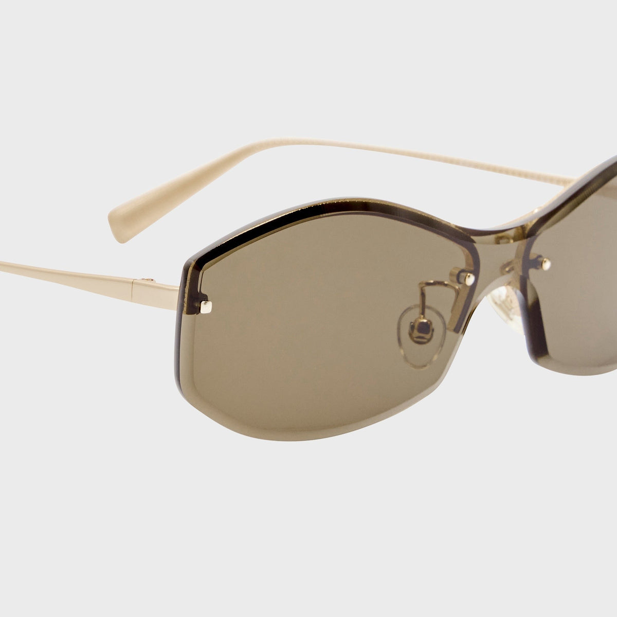 Jacquemus Miami Frames - Light Gold / Brown