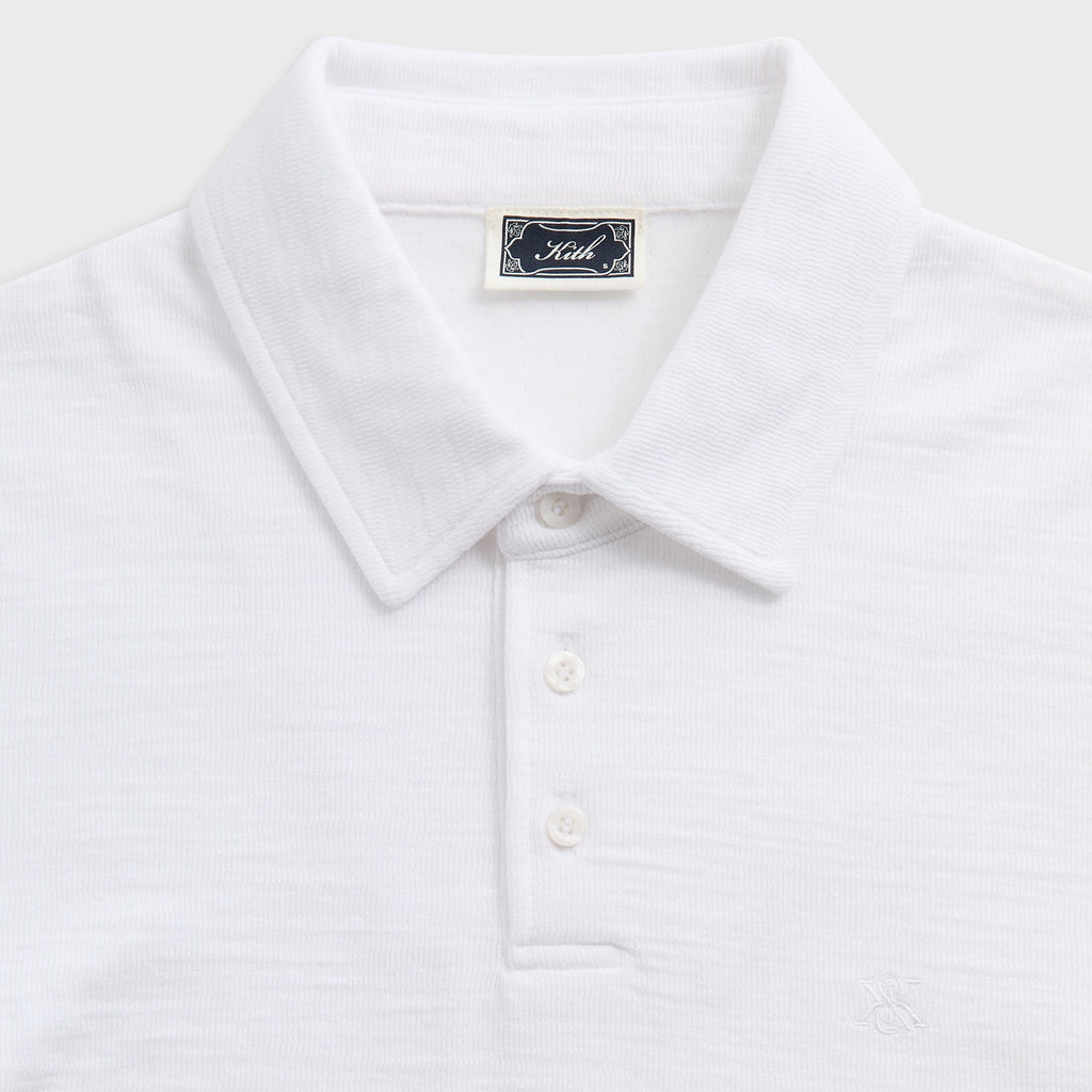Kith Double Face Jersey Heathrow Polo - White