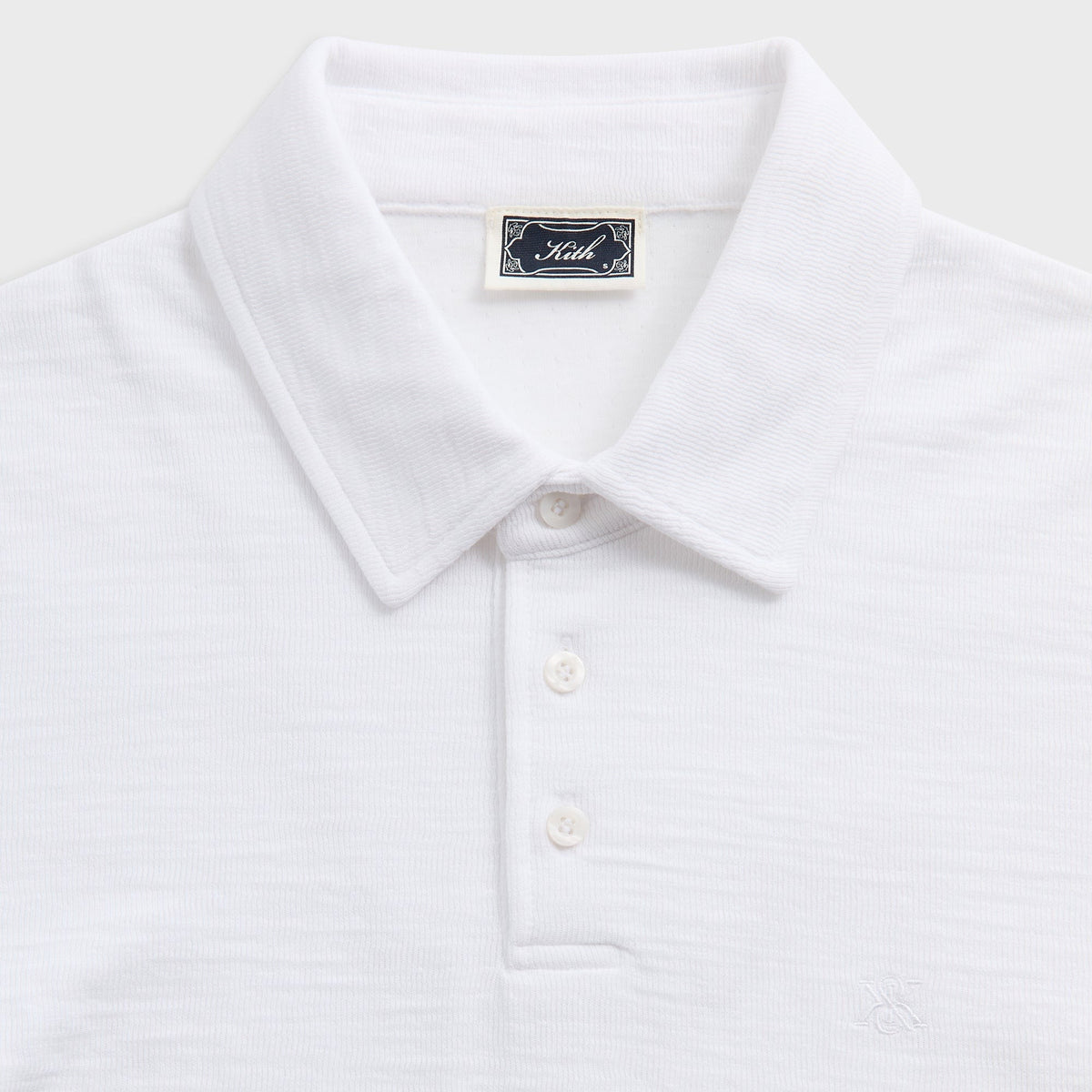 Kith Double Face Jersey Heathrow Polo - White