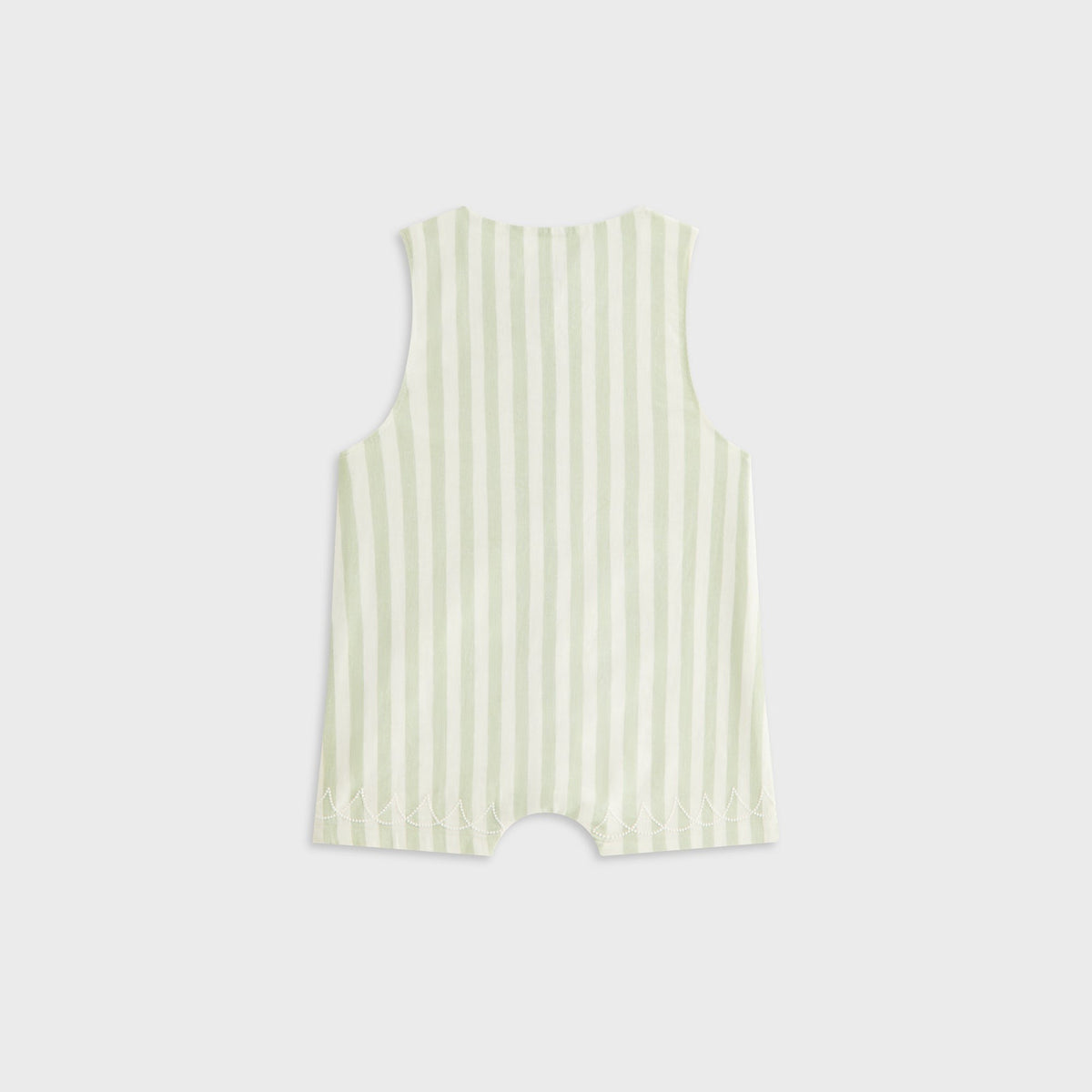 Kith Baby Embroidered Odin Shortall Set - Sage