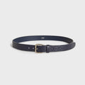 Kith Monogram Tumbled Leather Belt - Ink