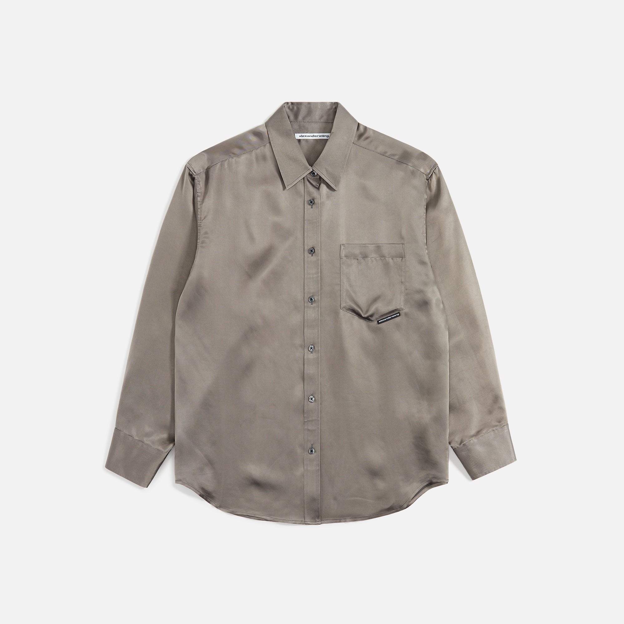 Alexander Wang Boyfriend Shirt - Grey / Black