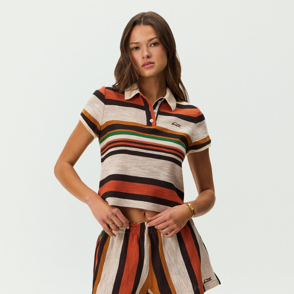 Kith Women Sansa Stripe Shrunken Polo - Flutter