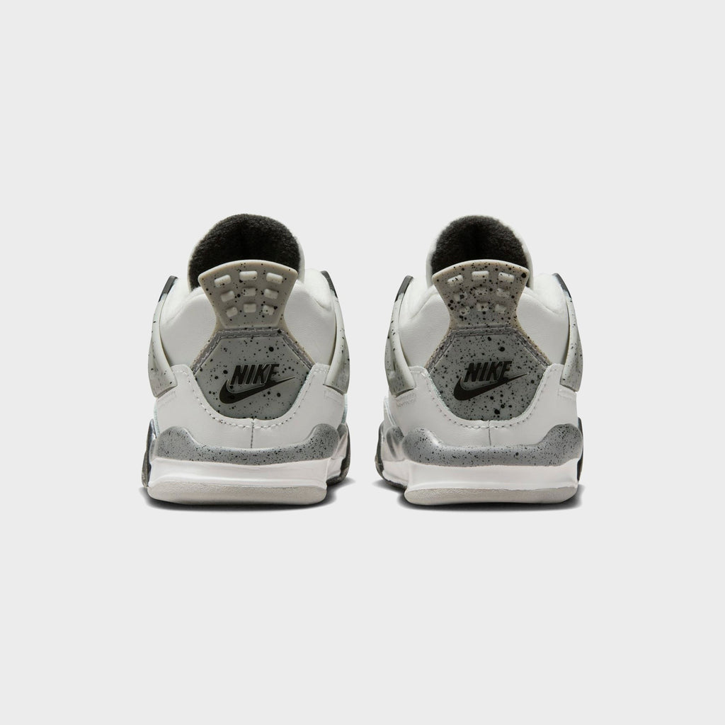 Nike TD Air Jordan 4 Retro - Summit White / Fire Red / Tech Grey / Black
