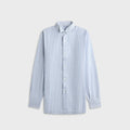 Maison Margiela Striped Cotton Shirt - Pinstripe White / Light Blue