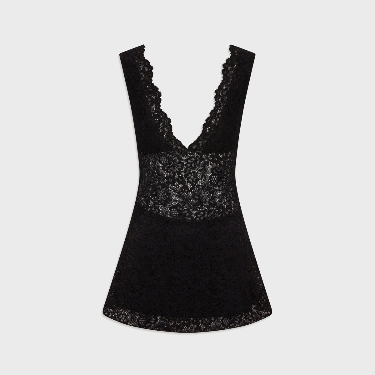 Frankies Bikinis Moon Dance Lace Mini Dress - Black