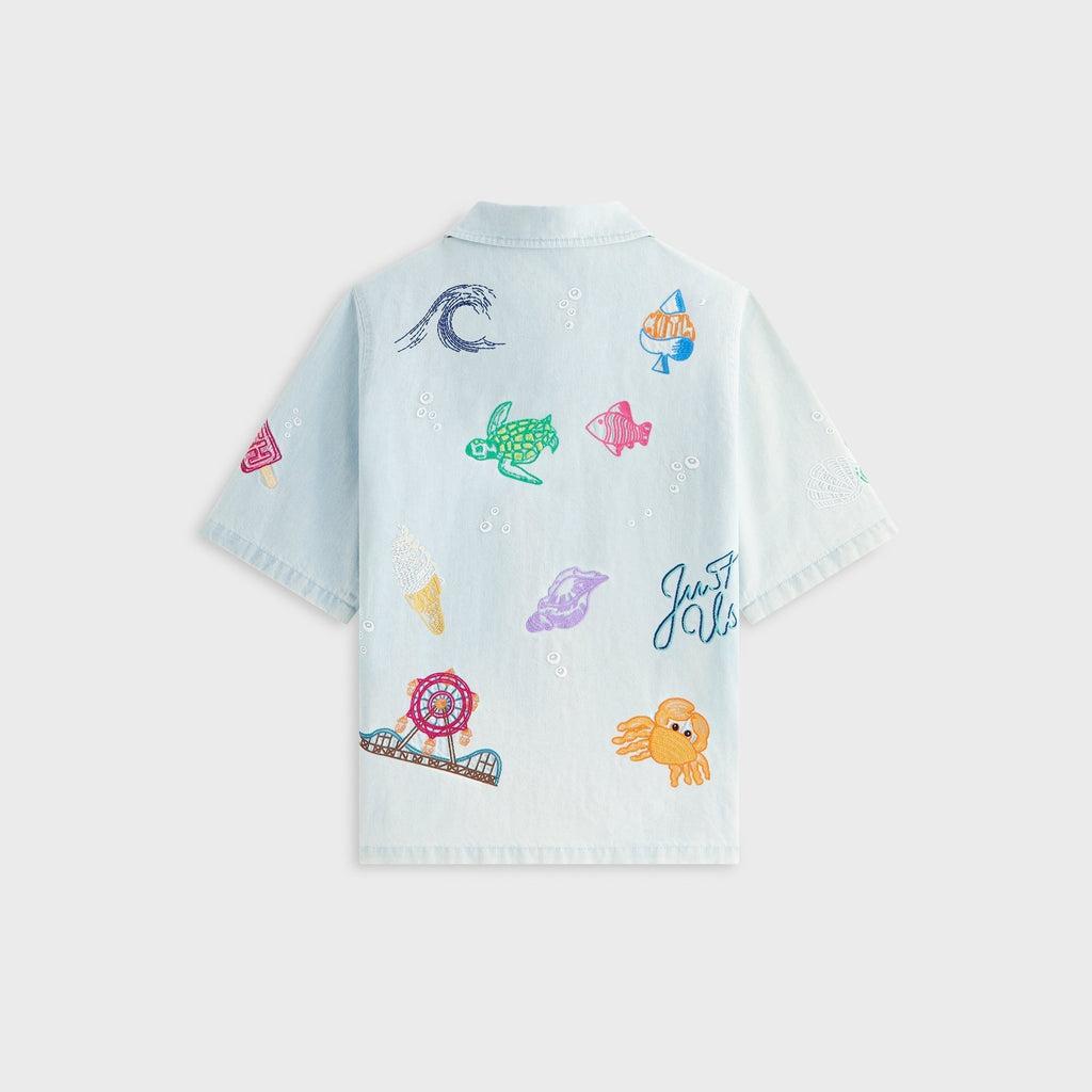 Kith Kids Novelty Thompson Camp Shirt - Light Indigo