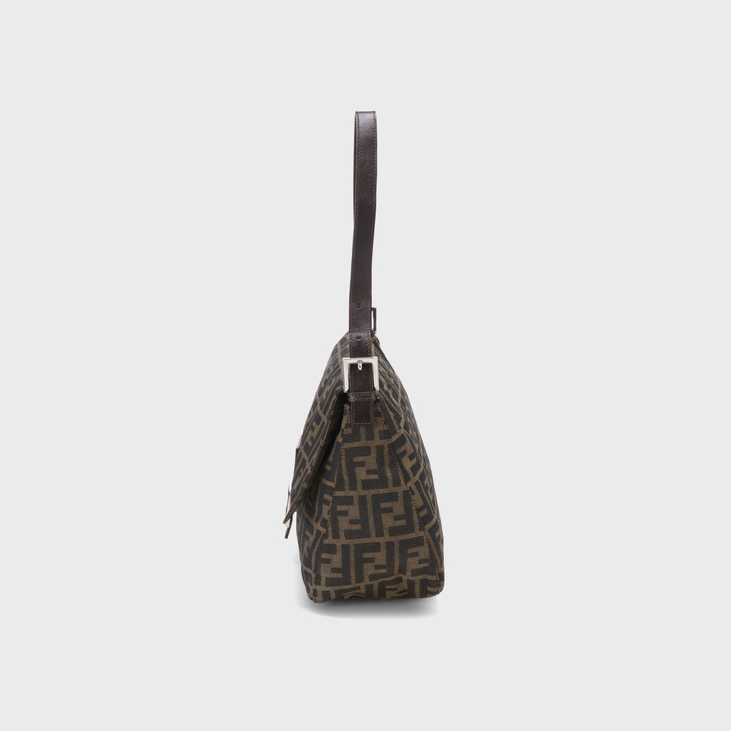 WGACA Fendi Zucca Mamma Baguette Shoulder Bag - Brown