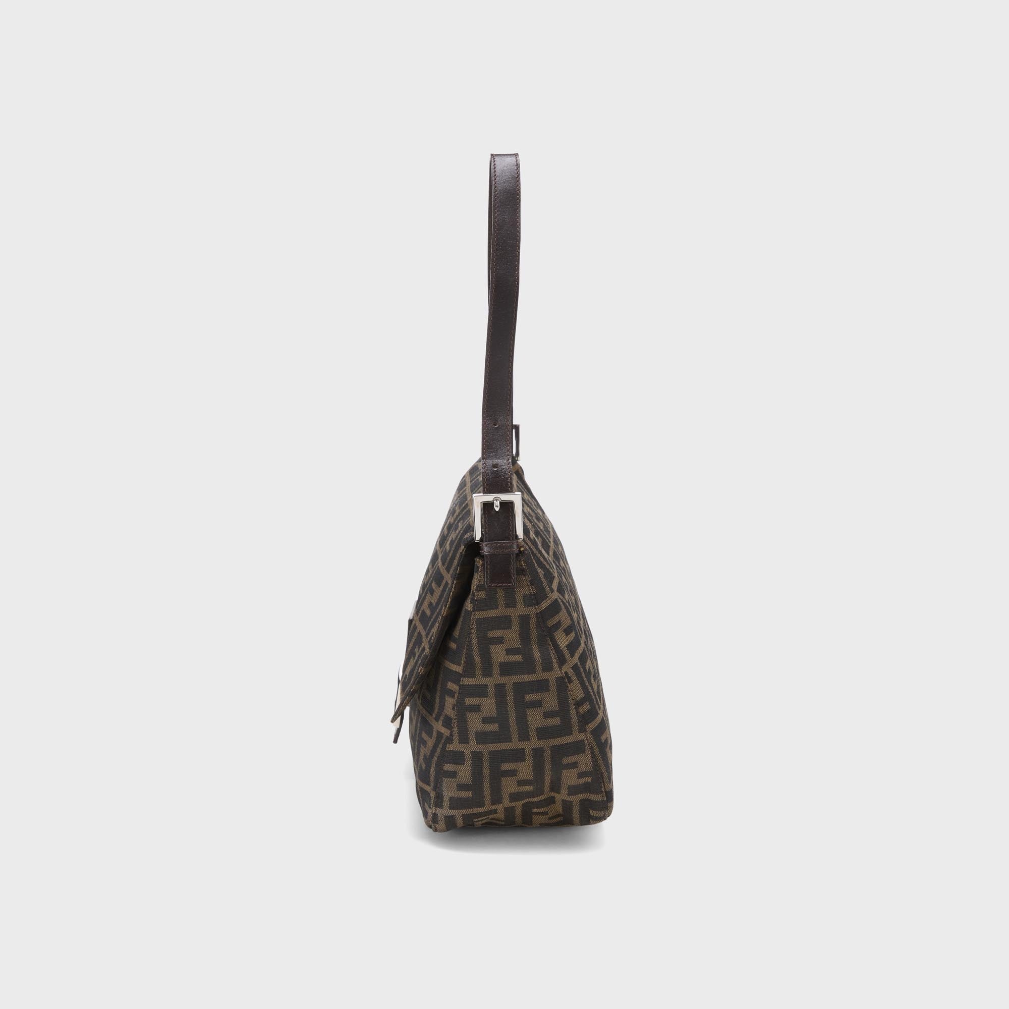 WGACA Fendi Zucca Mamma Baguette Shoulder Bag - Brown