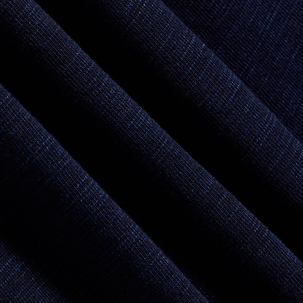 Kith Indigo Fleece Cropped Camden Hoodie - Raw Indigo