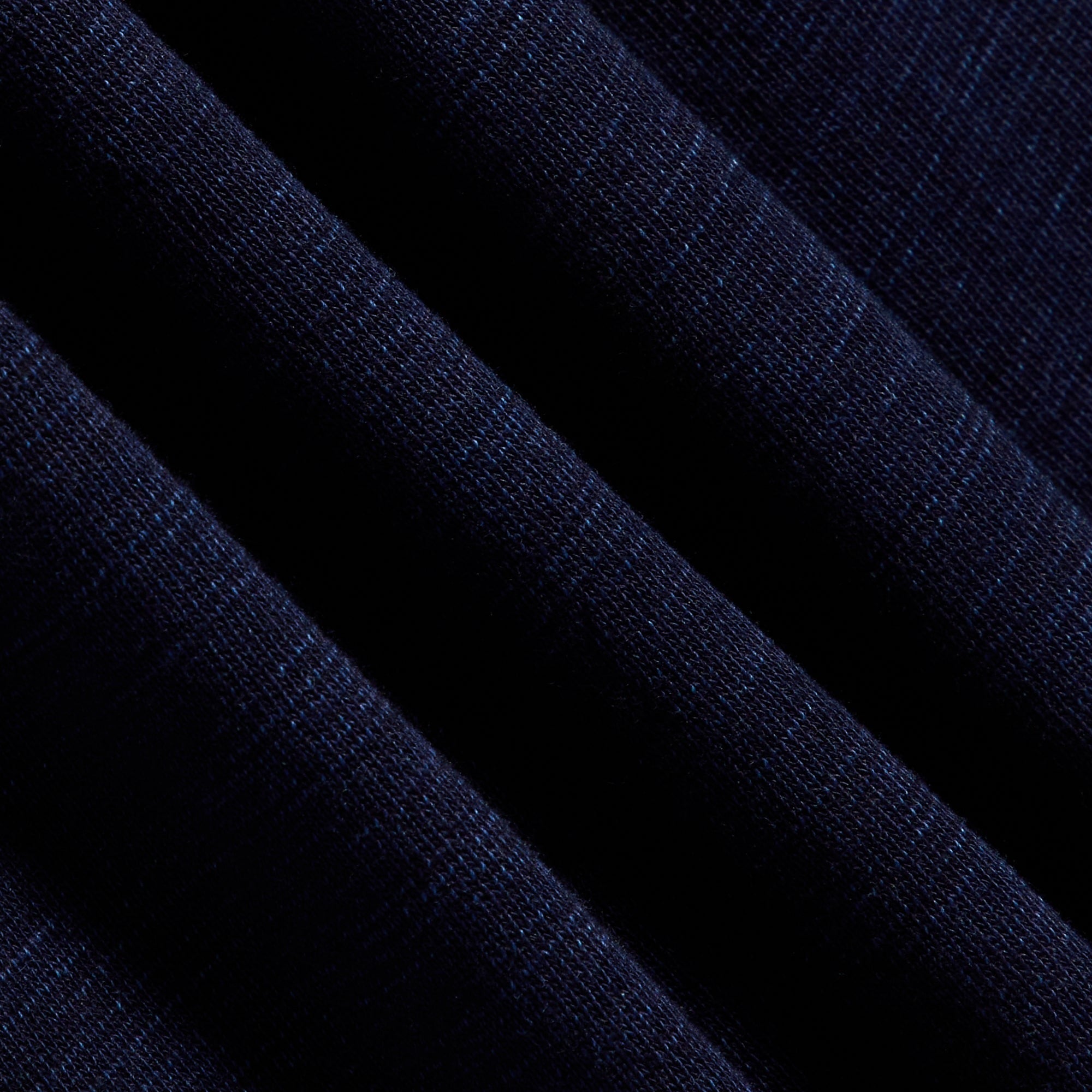 Kith Indigo Fleece Cropped Camden Hoodie - Raw Indigo