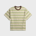 Brain Dead Looped Stripe Tee - Green / Multi