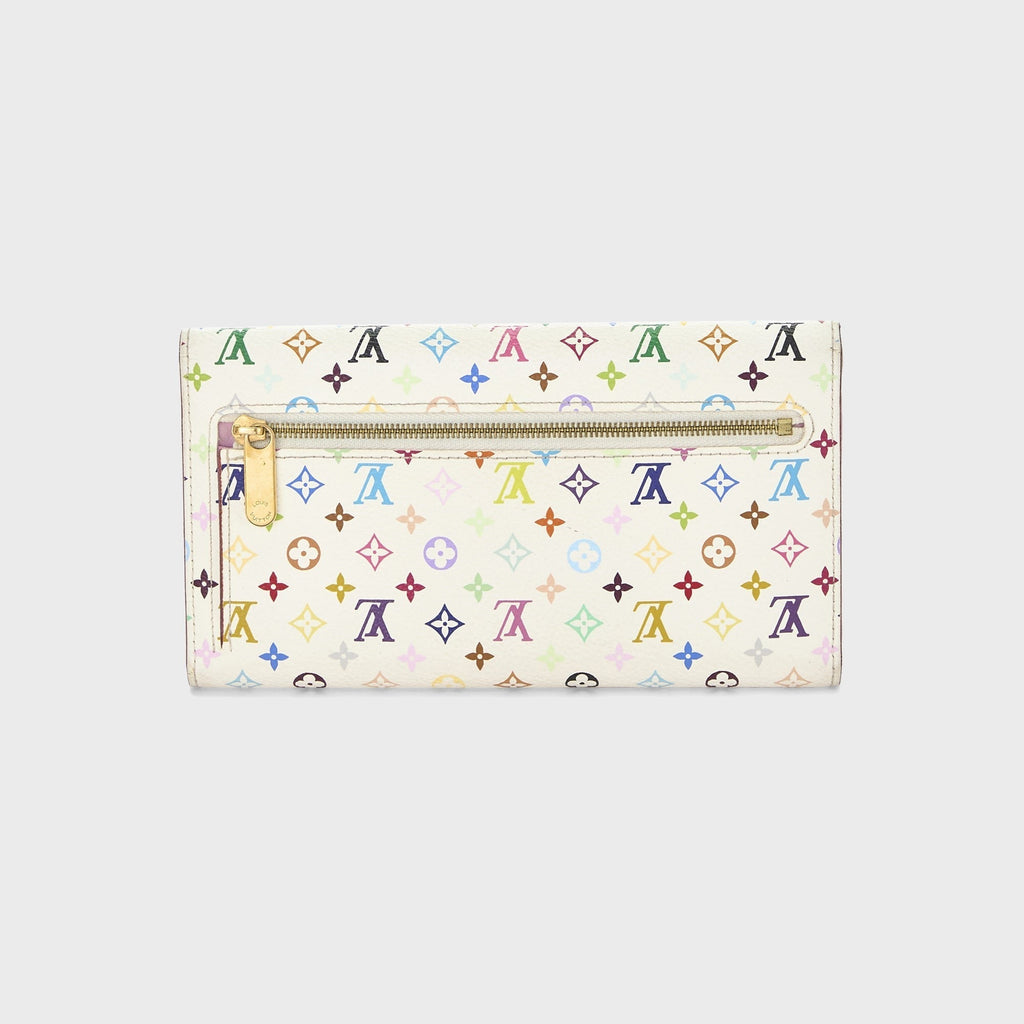 WGACA Louis Vuitton Monogram Multicolor Eugenie Wallet - White