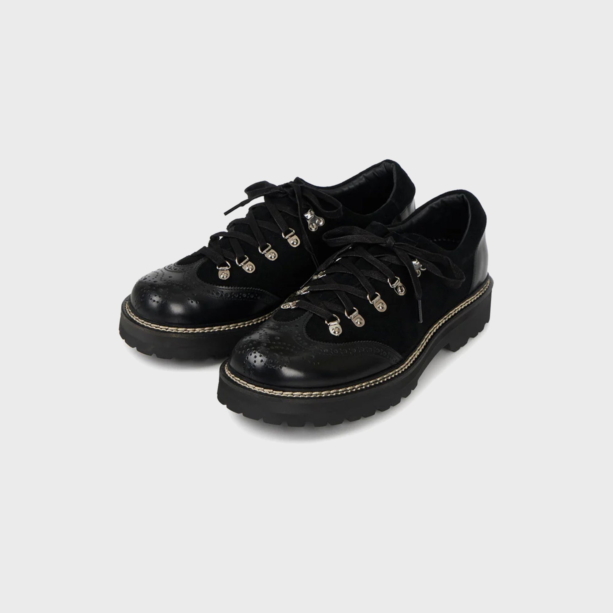 Pennon High Boots Low Wingtip - Black
