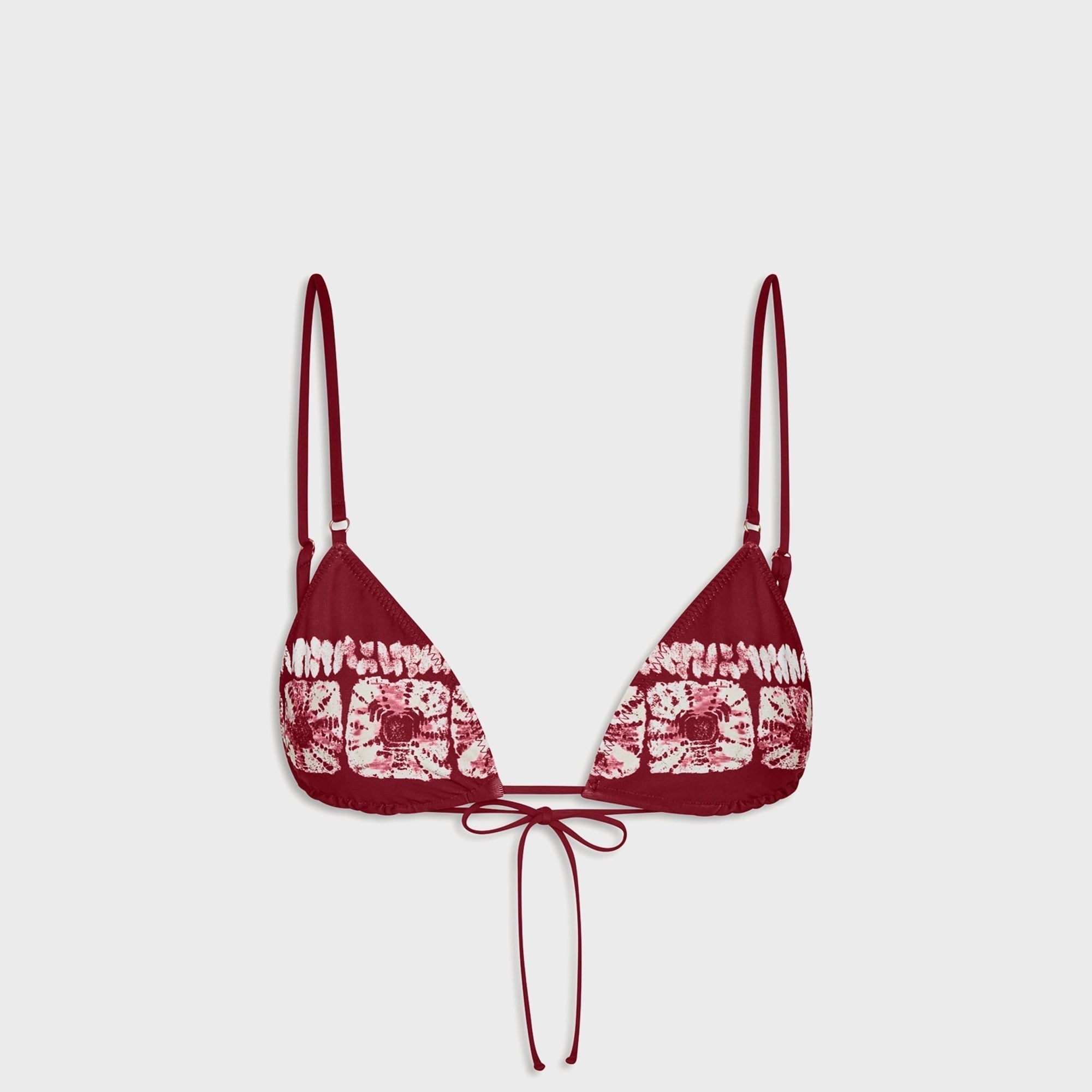 Frankies Bikinis Elena Micro Triangle Bikini Top - Postcard from Paradise