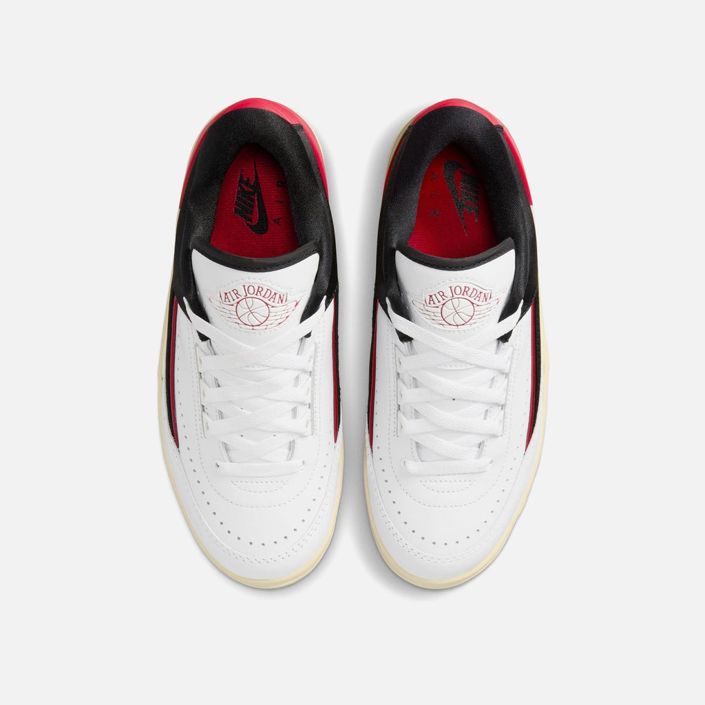 Nike WMNS Air Jordan 2 Retro Low - White / University Red / Black / Coconut Milk