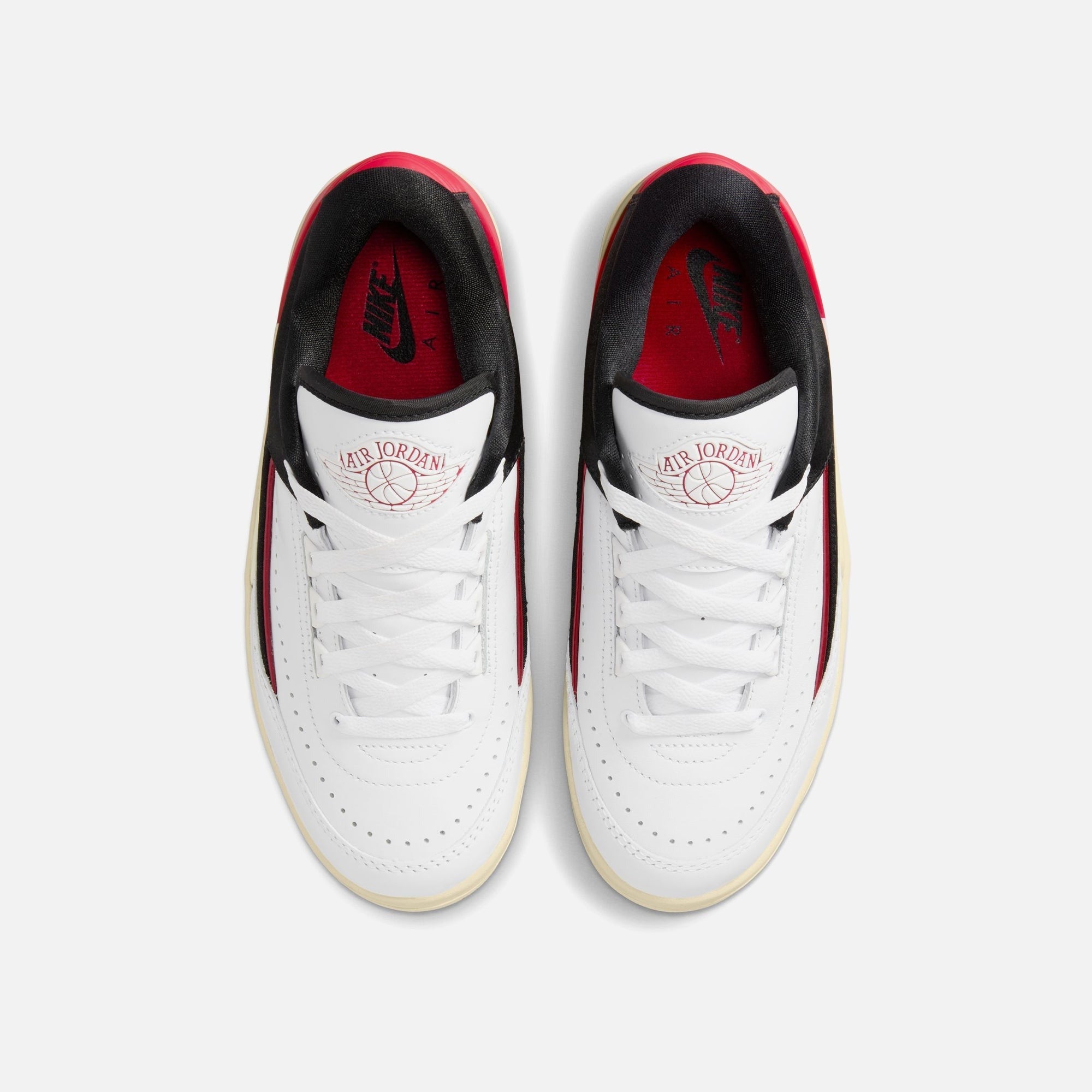 Nike WMNS Air Jordan 2 Retro Low - White / University Red / Black / Coconut Milk