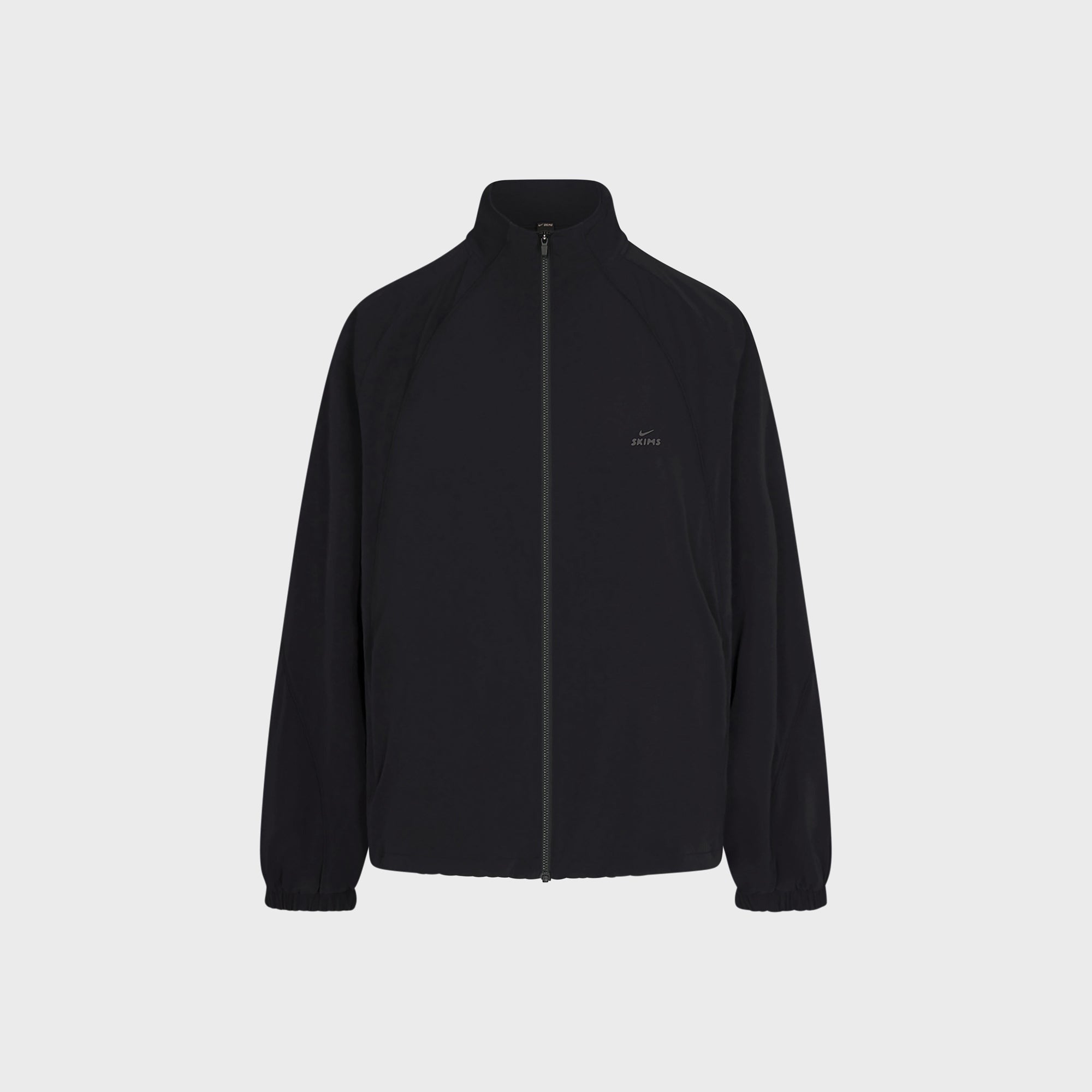 NikeSKIMS Matte Tricot Oversized Full Zip Track Jacket - Obsidian