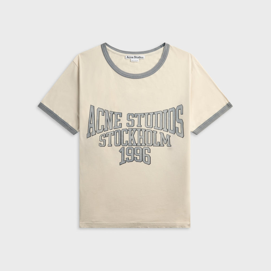 Acne Studios Graphic Tee - Off White / Grey / Blue