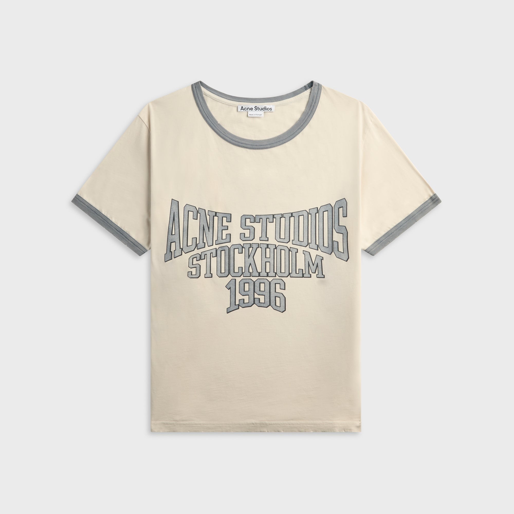 Acne Studios Graphic Tee - Off White / Grey / Blue