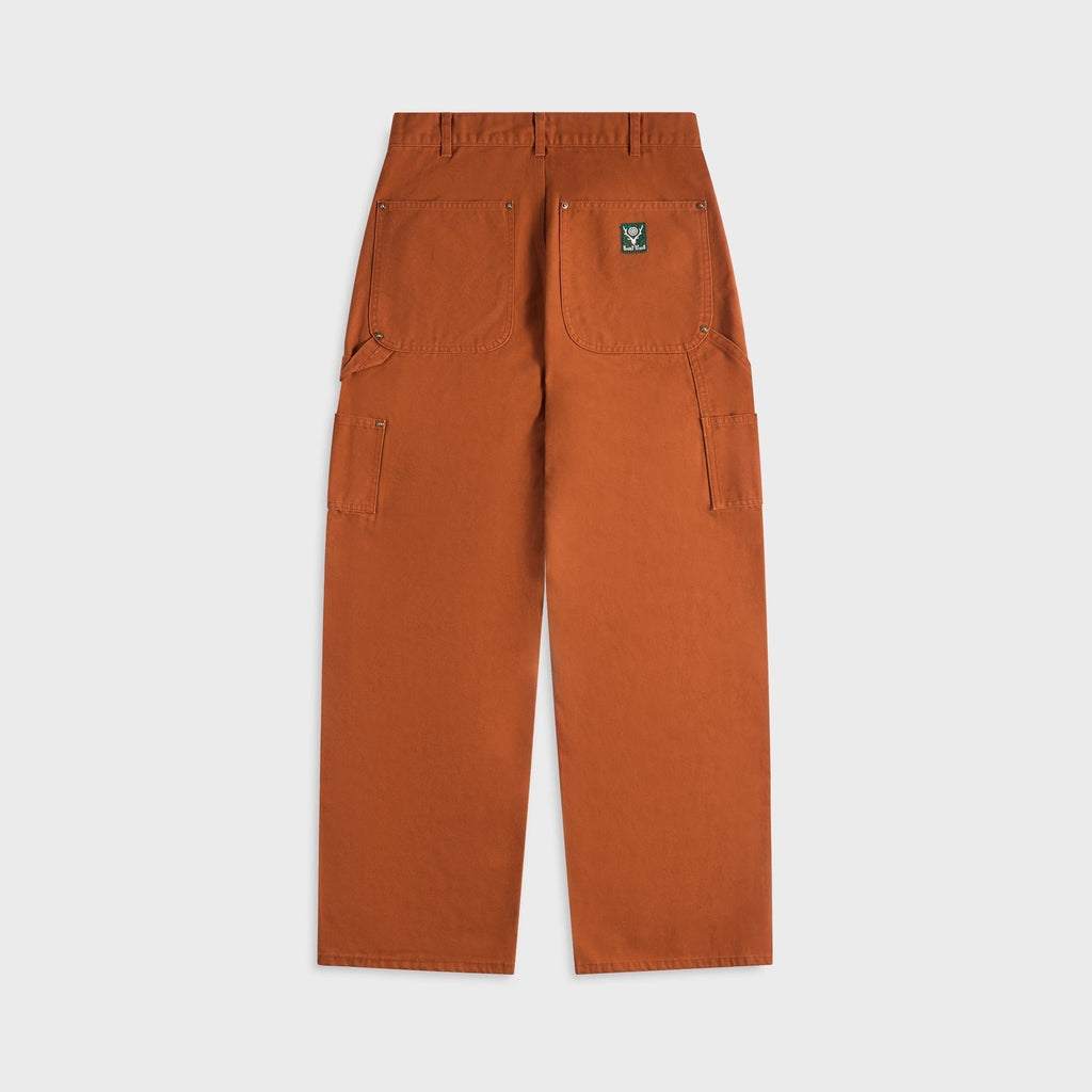 South2 West8 Double Knee Cotton Canvas Painter Pant - Brick