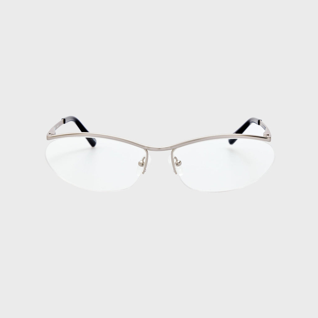 The Attico Charlotte Optical Sunglasses - Matte Silver