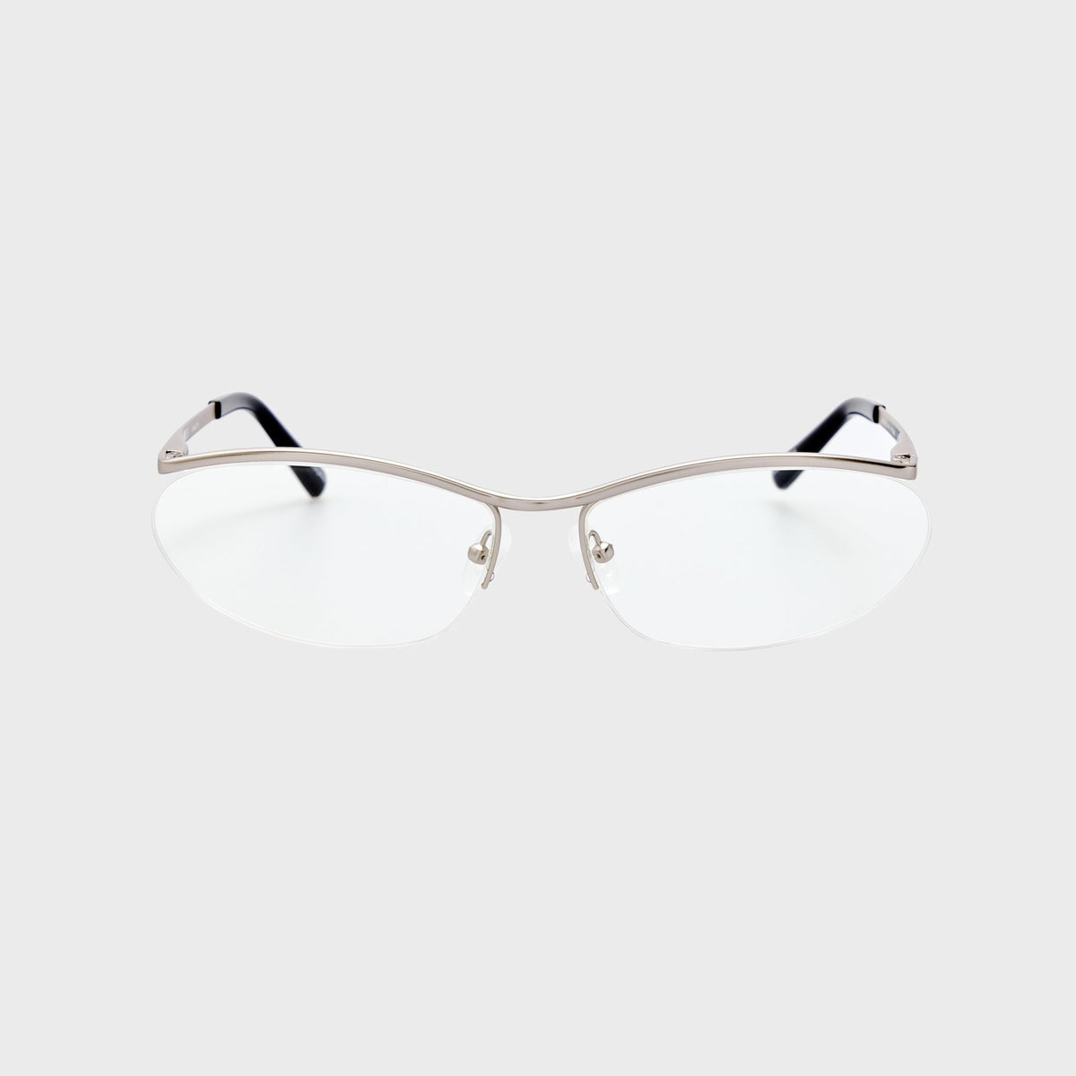 The Attico Charlotte Optical Sunglasses - Matte Silver