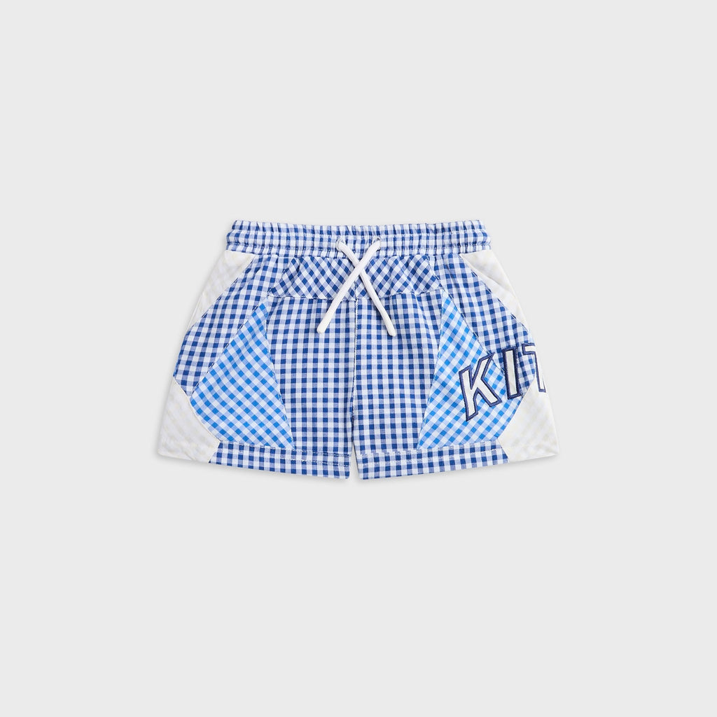 Kith Baby Color-Blocked Gingham Turbo Short - Layer