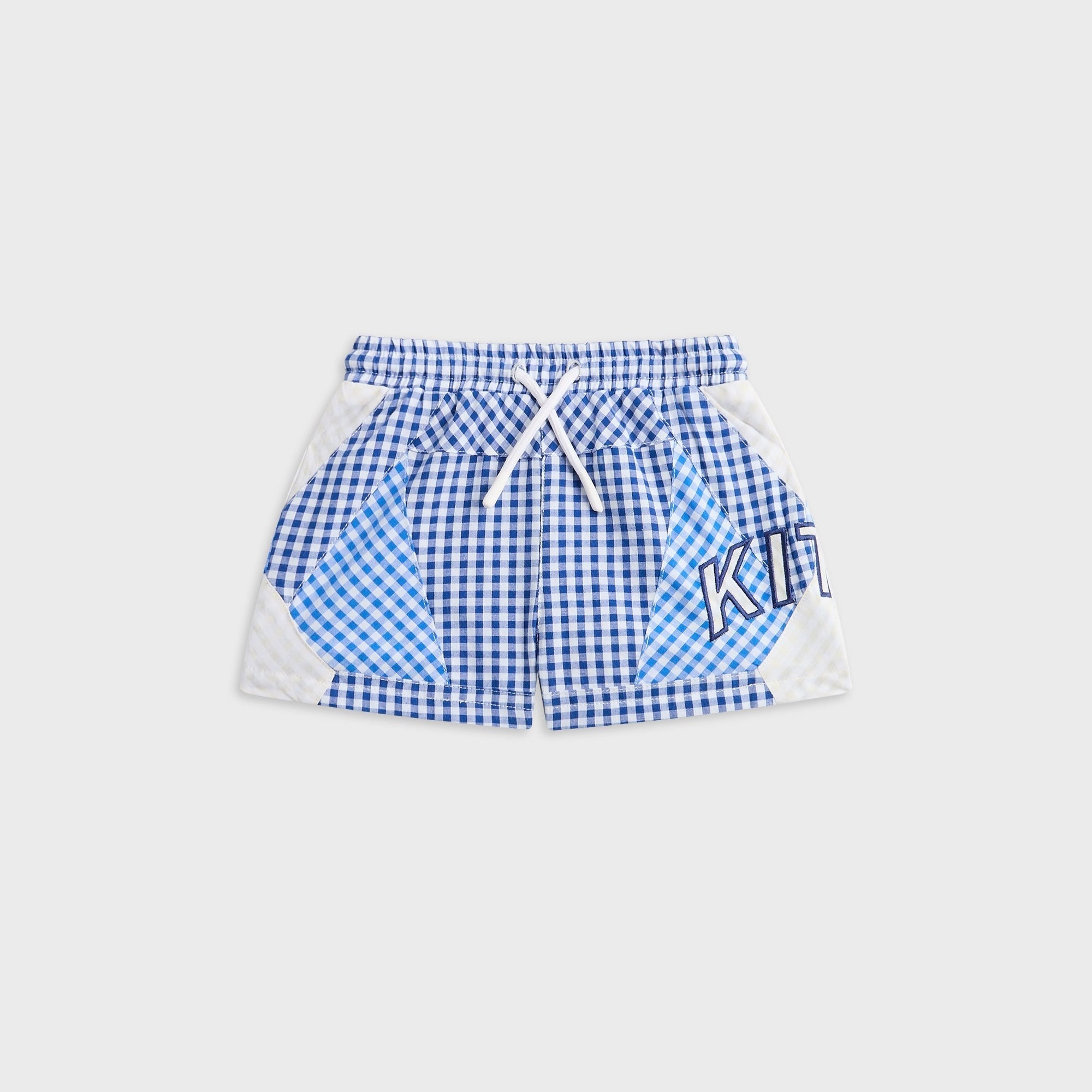 Kith Baby Color-Blocked Gingham Turbo Short - Layer