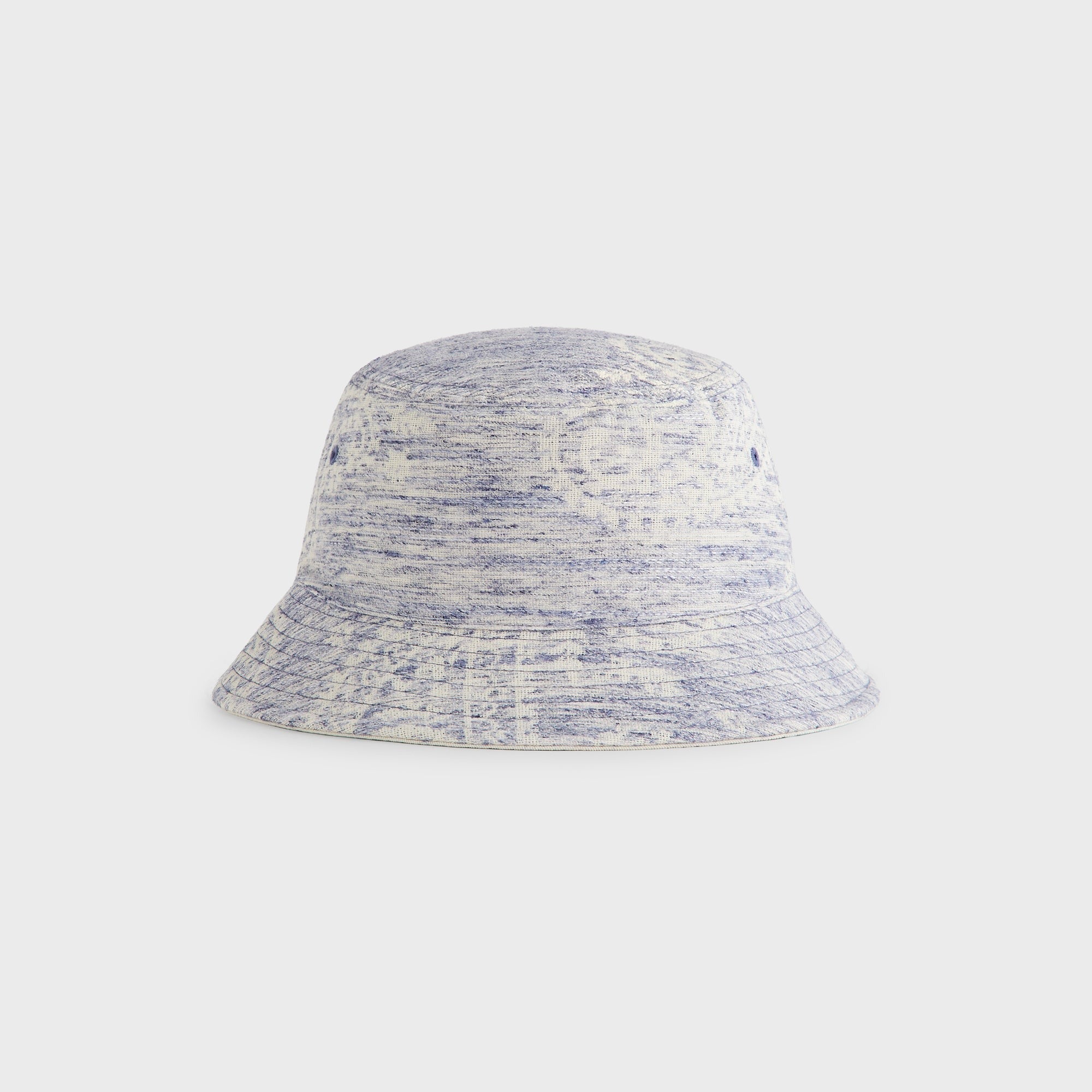 Kith Heather Jacquard Canvas Reversible Dawson Bucket Hat - Light Indigo