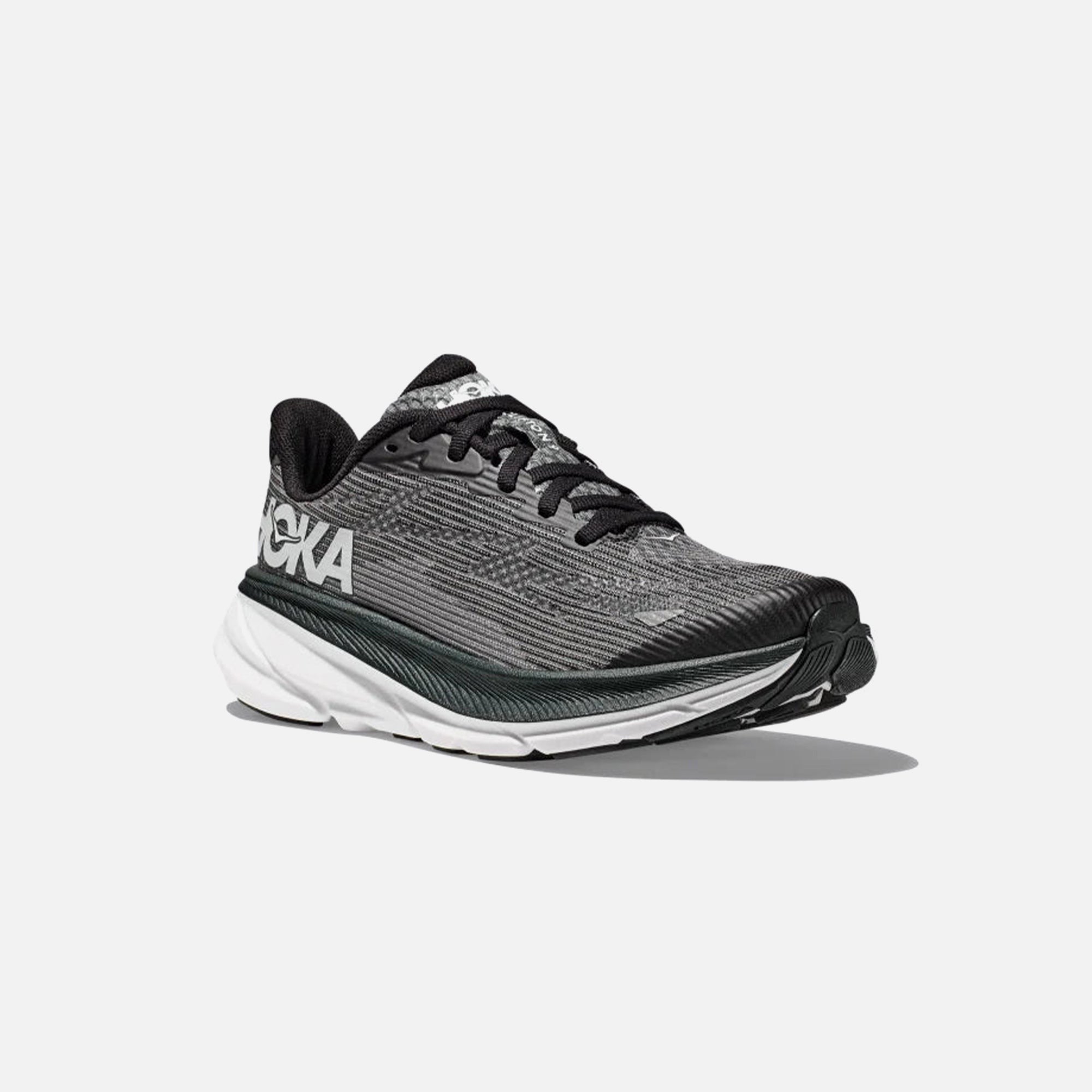 HOKA GS Clifton 9 - Black / White