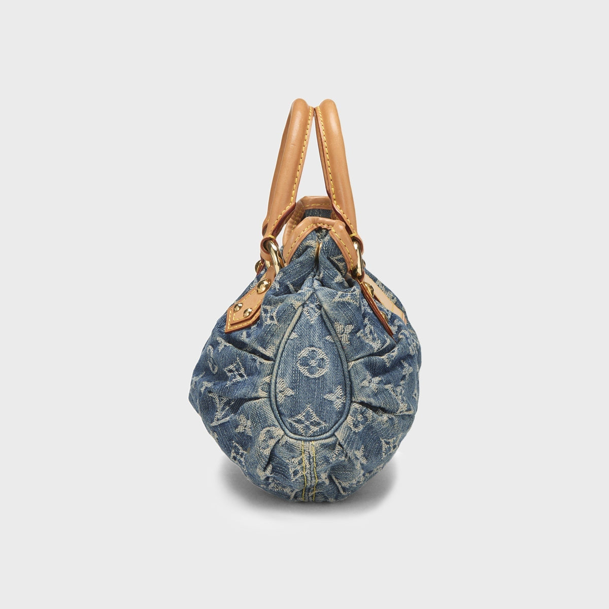 WGACA Louis Vuitton Monogram Denim Pleaty Bag - Blue