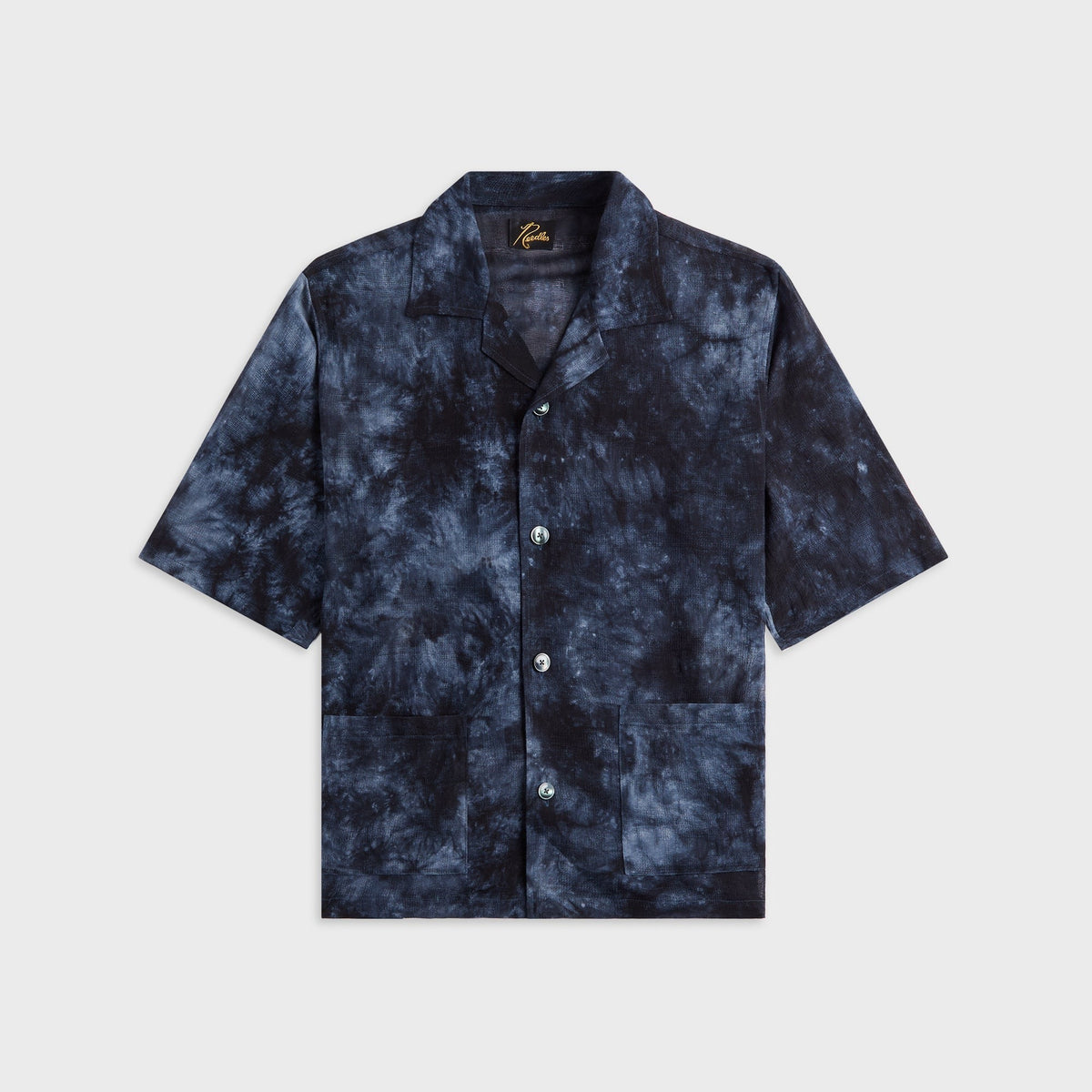 Needles Cabana Mesh Jacquard Uneven Dye Shirt - Charcoal