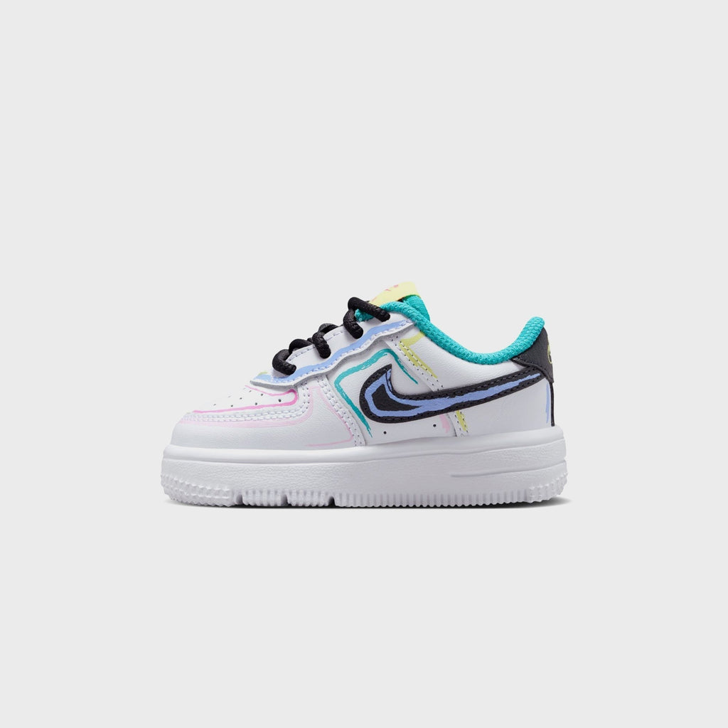 Nike TD Force 1 Low - White / Hyper Pink / Dusty Cactus / Anthracite