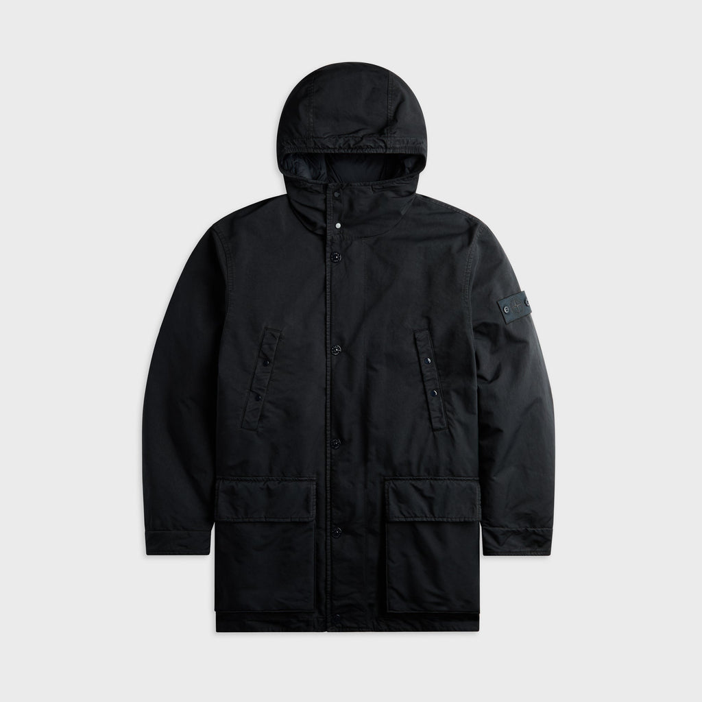 Stone Island Ghost Hooded Short Parka - Navy Blue