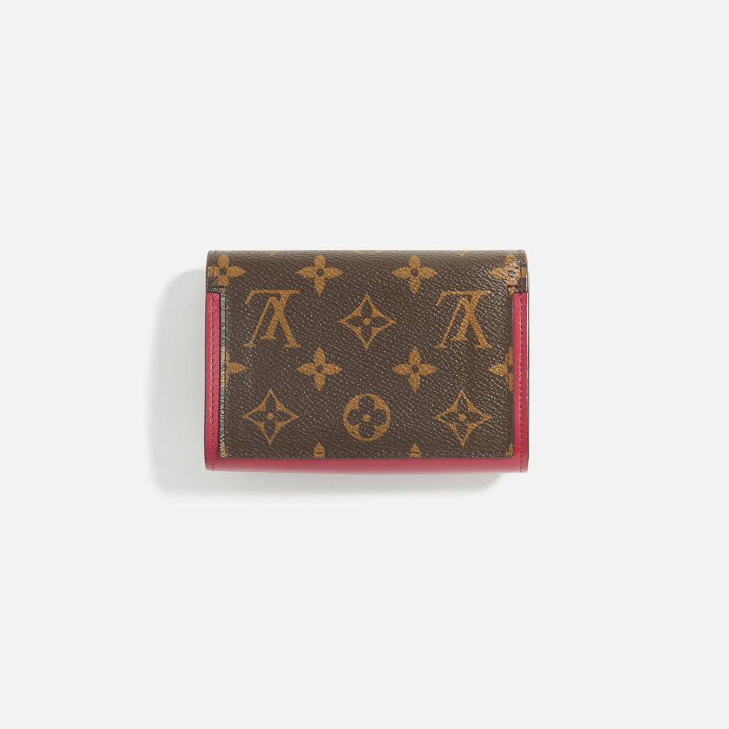 WGACA Louis Vuitton Monogram Flore Compact Wallet - Brown