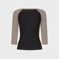 Belle Anna Raglan Top - Black