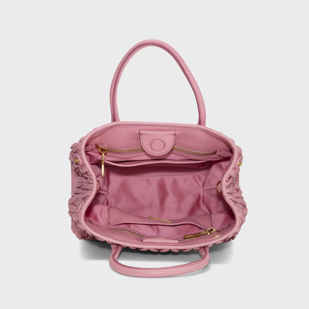 WGACA Miu Miu Nappa Convertible Handbag Small - Pink