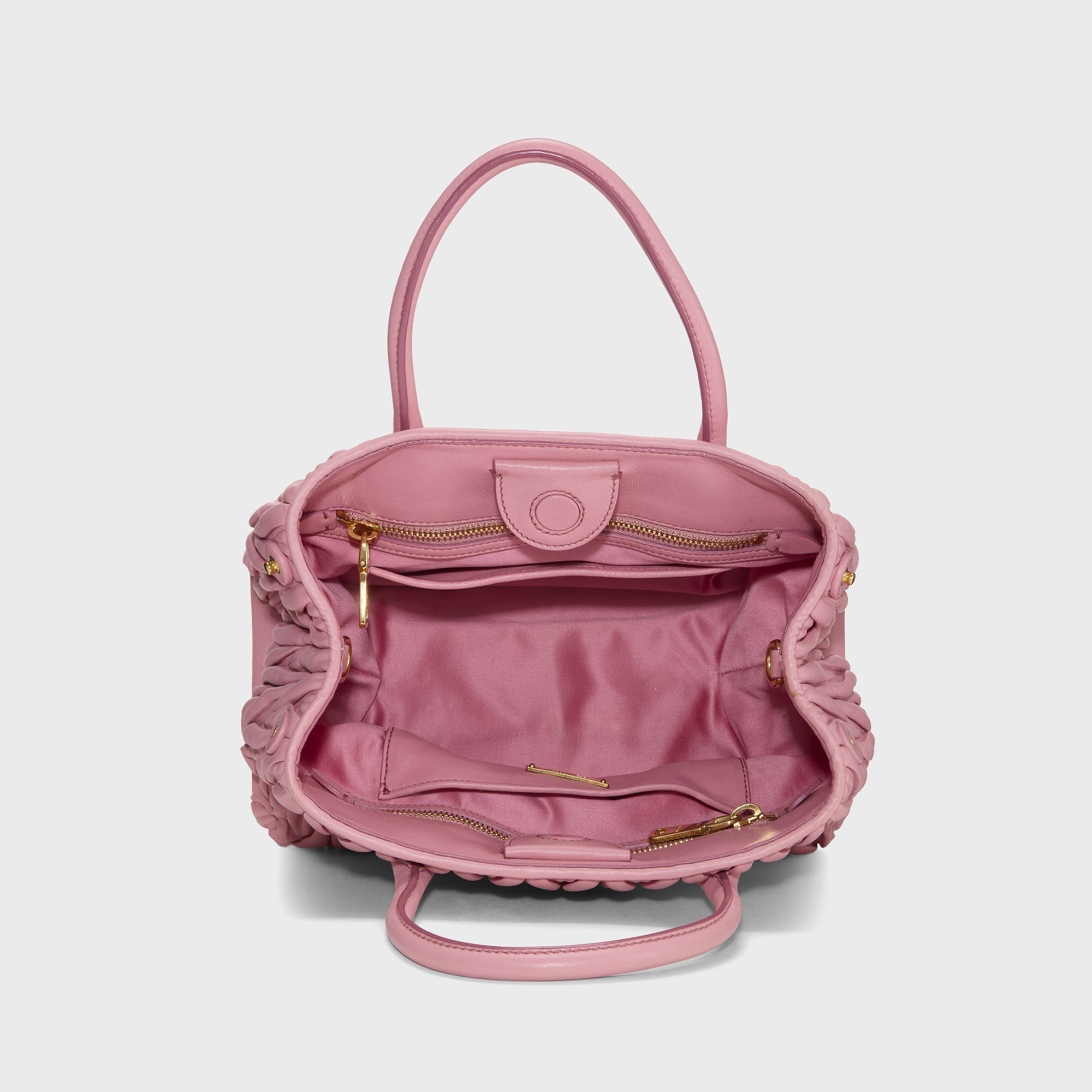 WGACA Miu Miu Nappa Convertible Handbag Small - Pink