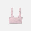 Alexander Wang Tank Bra with Embossed Logo - Washed Pink Ice
