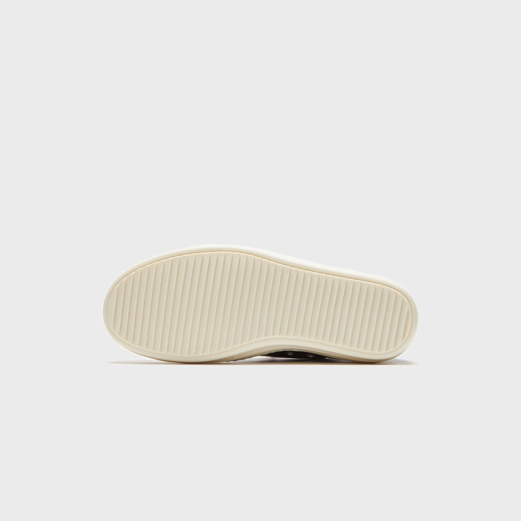 Rick Owens Scarpe Pelle Low Sneakers - Black / Milk / Milk